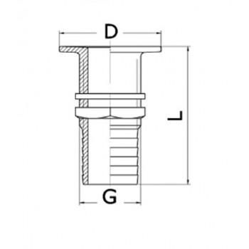 Boccola di ottone per tappo ad espaznione